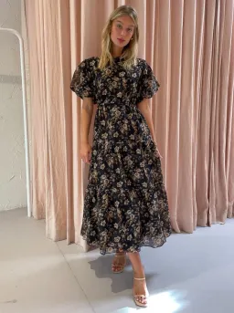 Sir the Label Amerie Open-back Midi Dress Floral Size 2/Au 10 for rent on The Volte - image 1