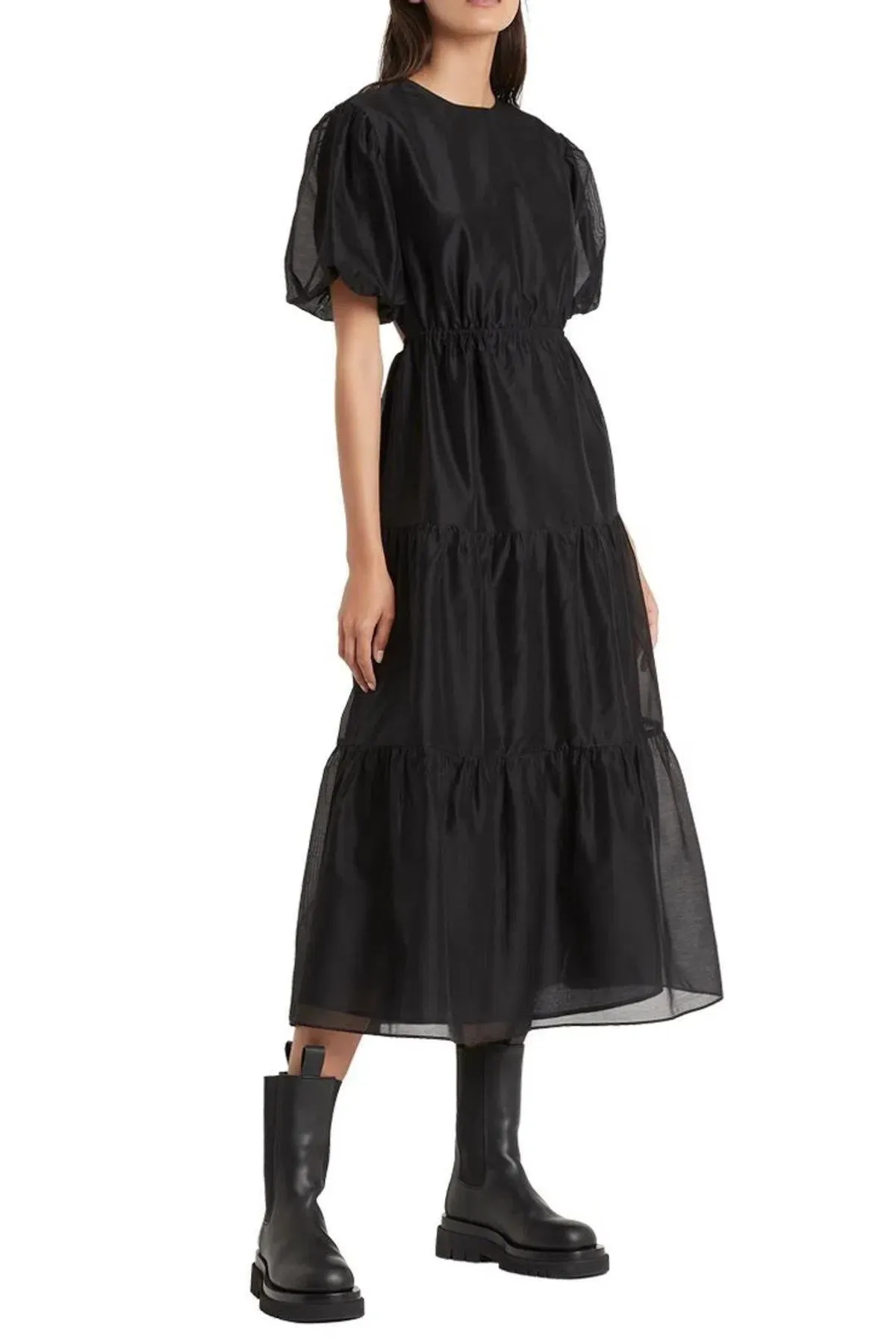 Sir the Label Amerie Open Back Maxi Dress Black Size 2 / AU 10 for rent on The Volte - main image