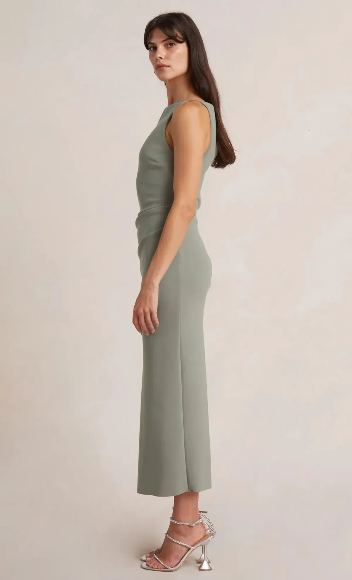 Bec & Bridge Tuck Dress Green Size 12 - Image 2