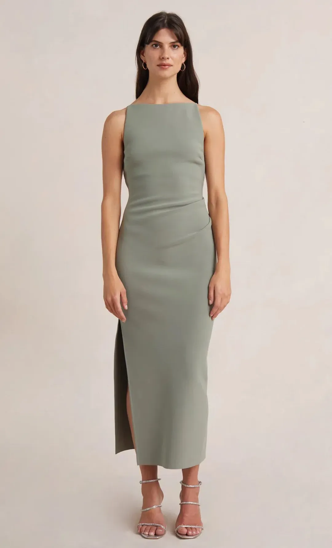 Bec & Bridge Tuck Dress Green Size 12 for rent on The Volte - main image