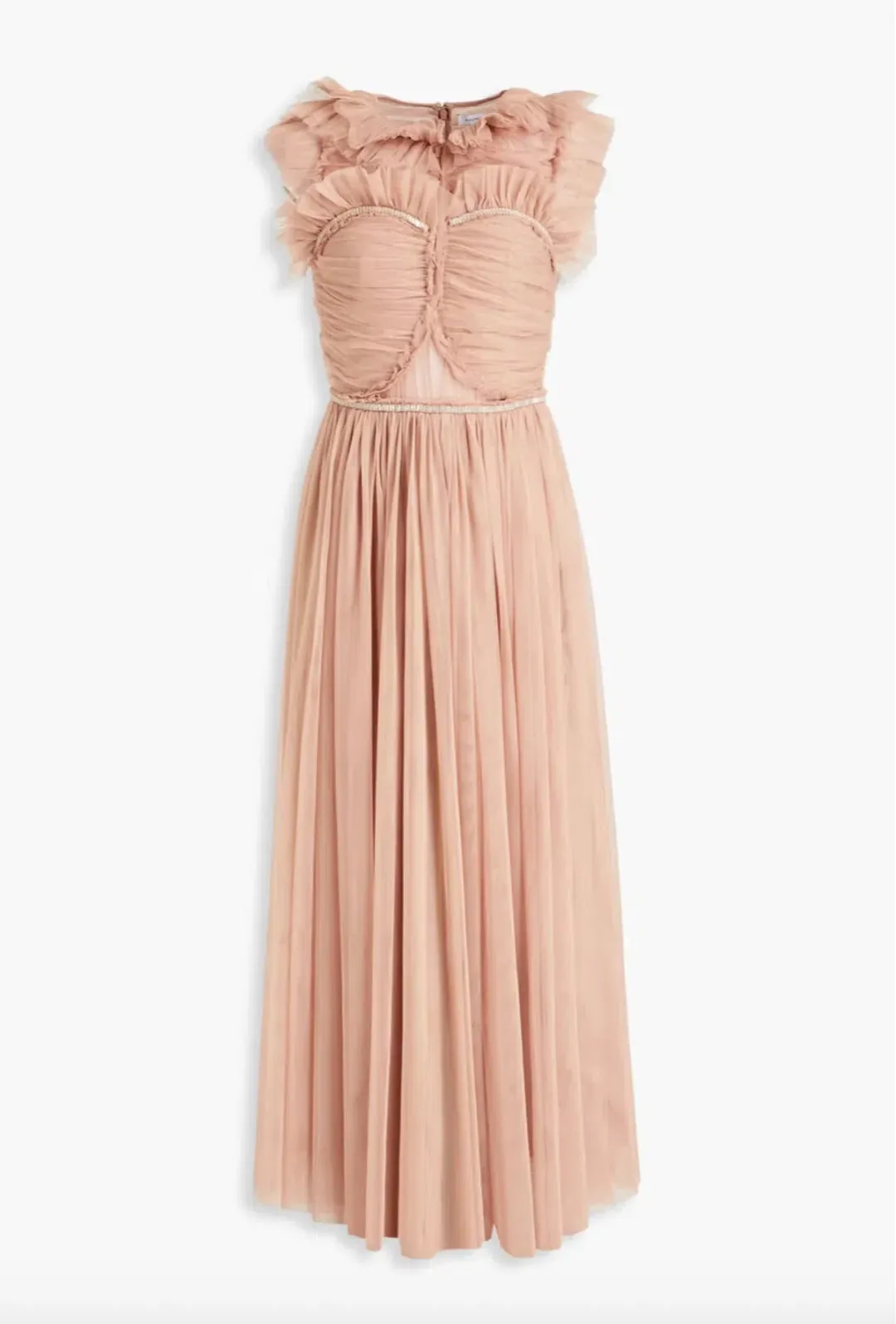 Rachel Gilbert Lou Dress Midi Nude Size 0/Au 6 for rent on The Volte - main image