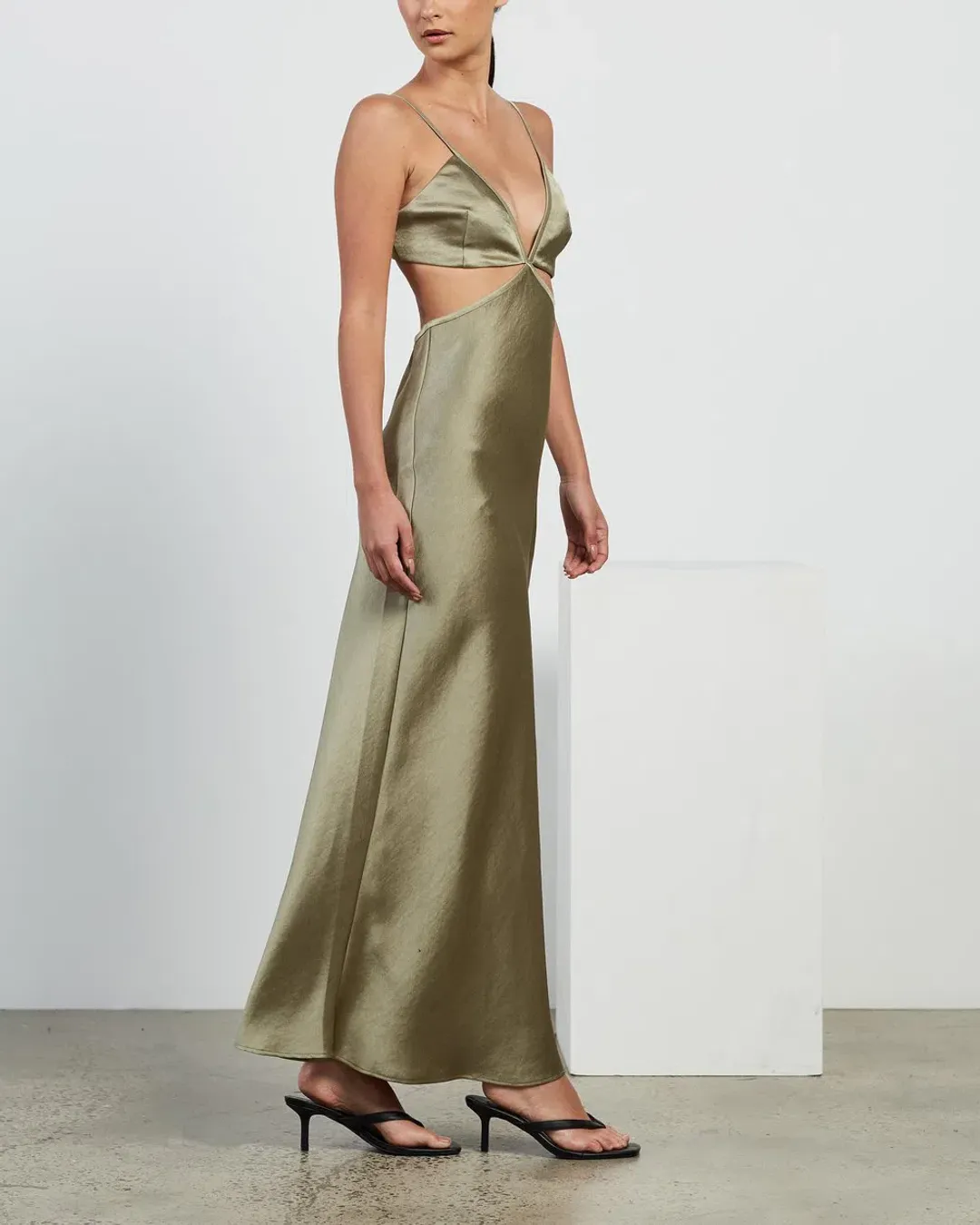 Bec & Bridge Veronique Maxi Dress Green Size 6 for rent on The Volte - main image