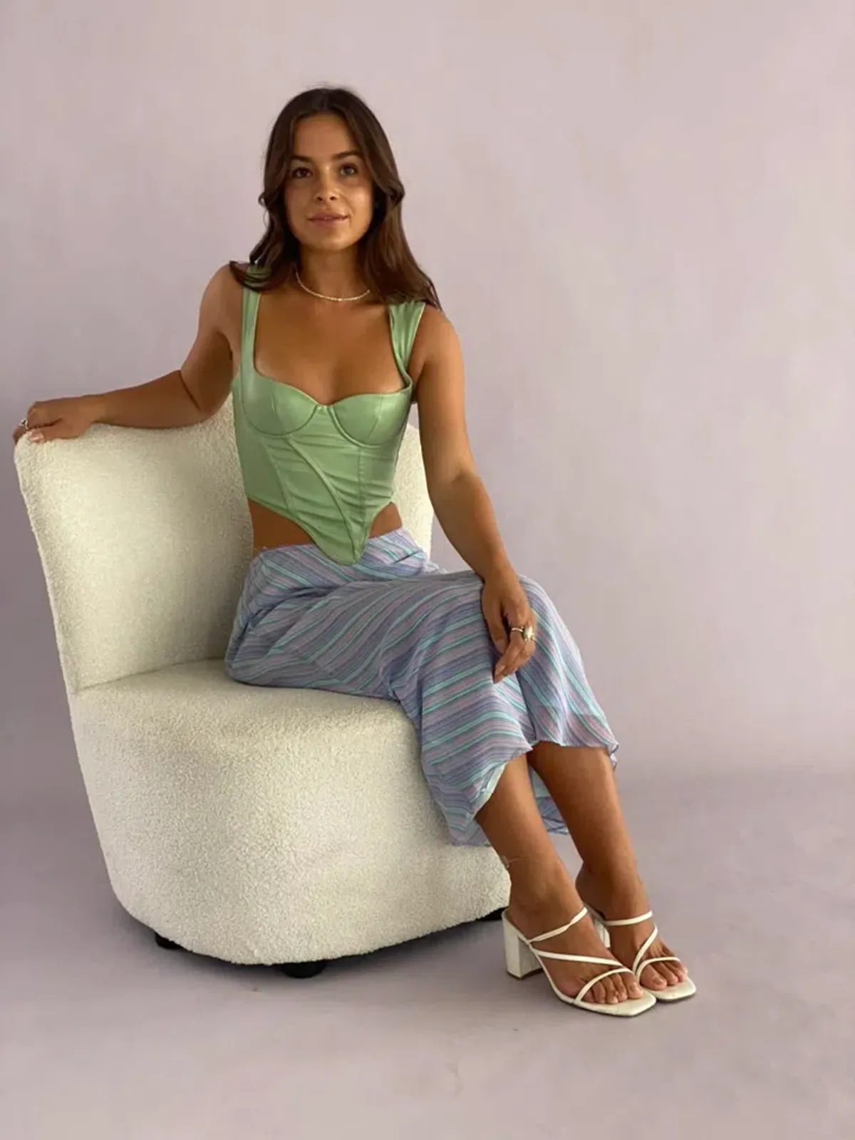 Amiss the Label Diane Corset Green Size XXS / AU 4 - Image 5