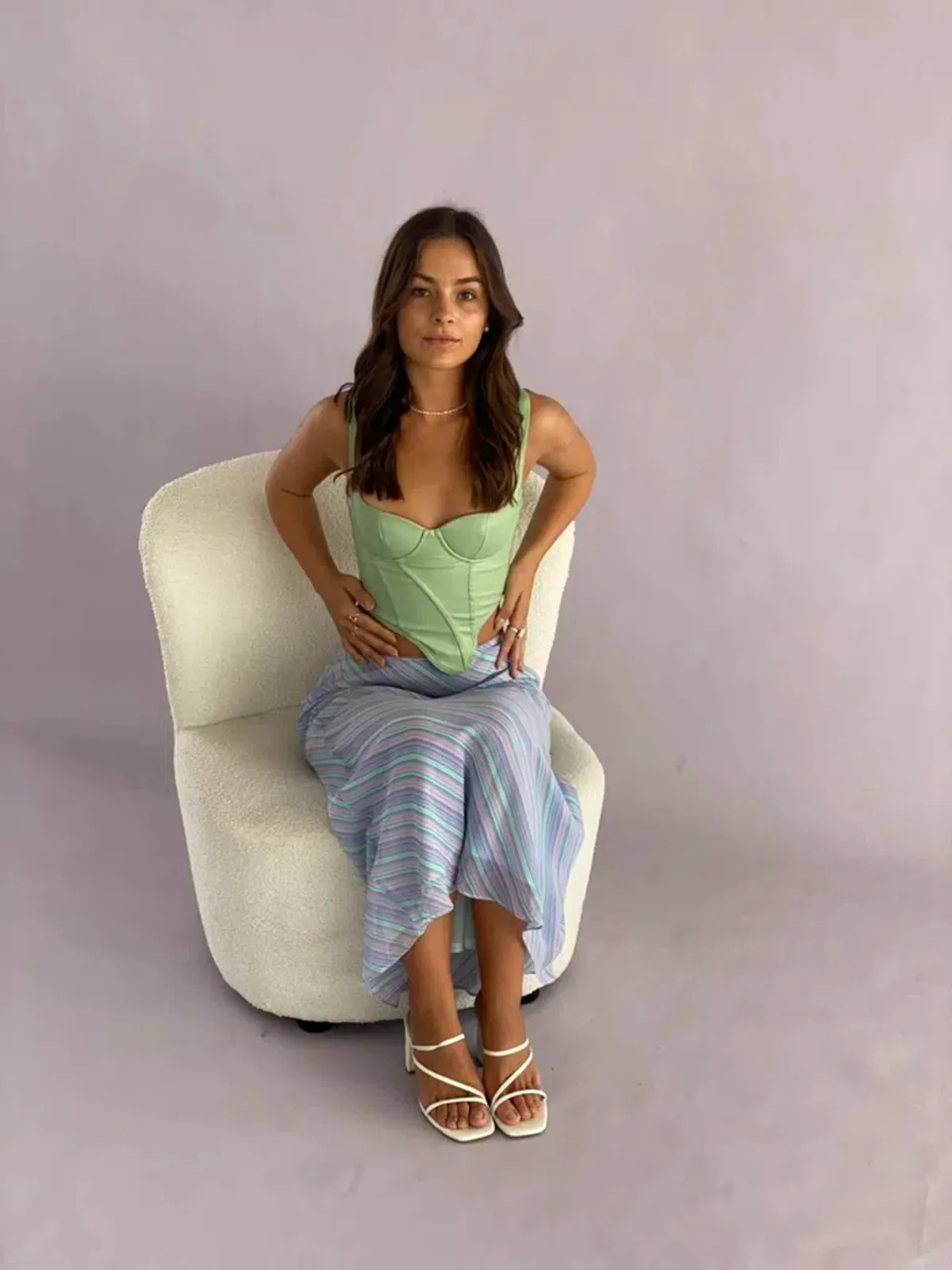 Amiss the Label Diane Corset Green Size XXS / AU 4 - Image 4