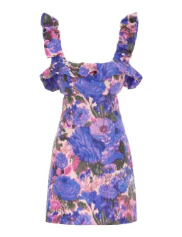Zimmermann High Tide Frilled Mini Dress Floral Size 1 / Au 10 for rent on The Volte - image 4