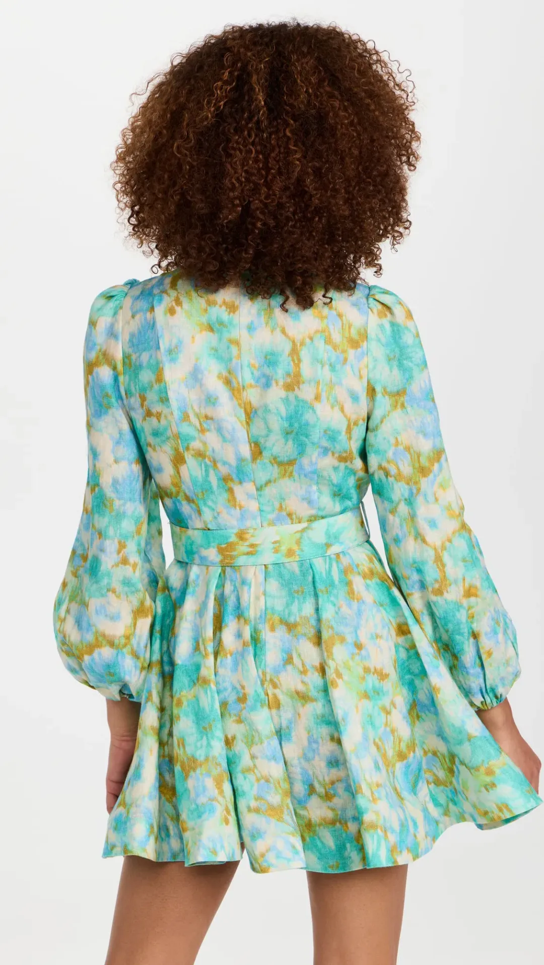 Zimmermann High Tide Buttoned Mini Dress Floral Size 1 / Au 10 for rent on The Volte - main image