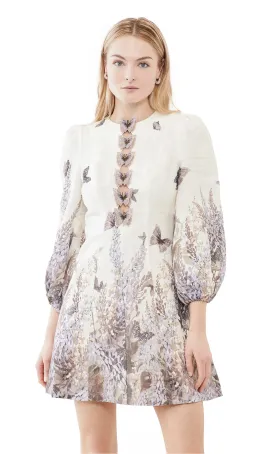 Zimmermann Luminous Butterfly Mini Dress Print Size 3/AU 14 for rent on The Volte - image 2