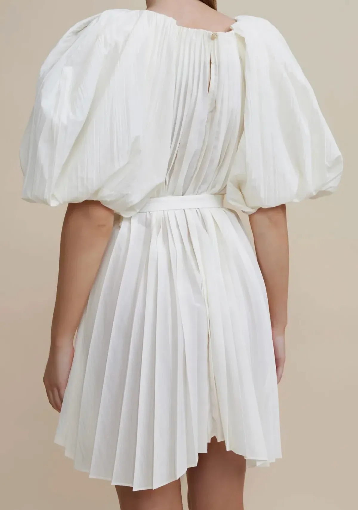 Acler Hudson Mini Dress in White Size 10 - Image 2