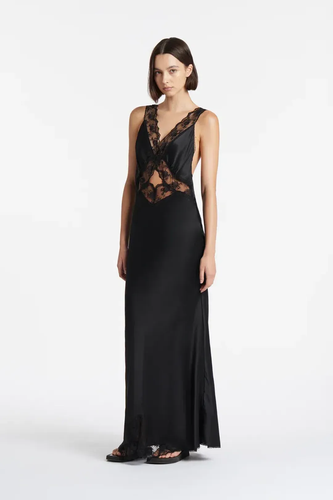 Sir The Label Aries Cut Out Gown Black Size 3/Au 12 for rent on The Volte - main image