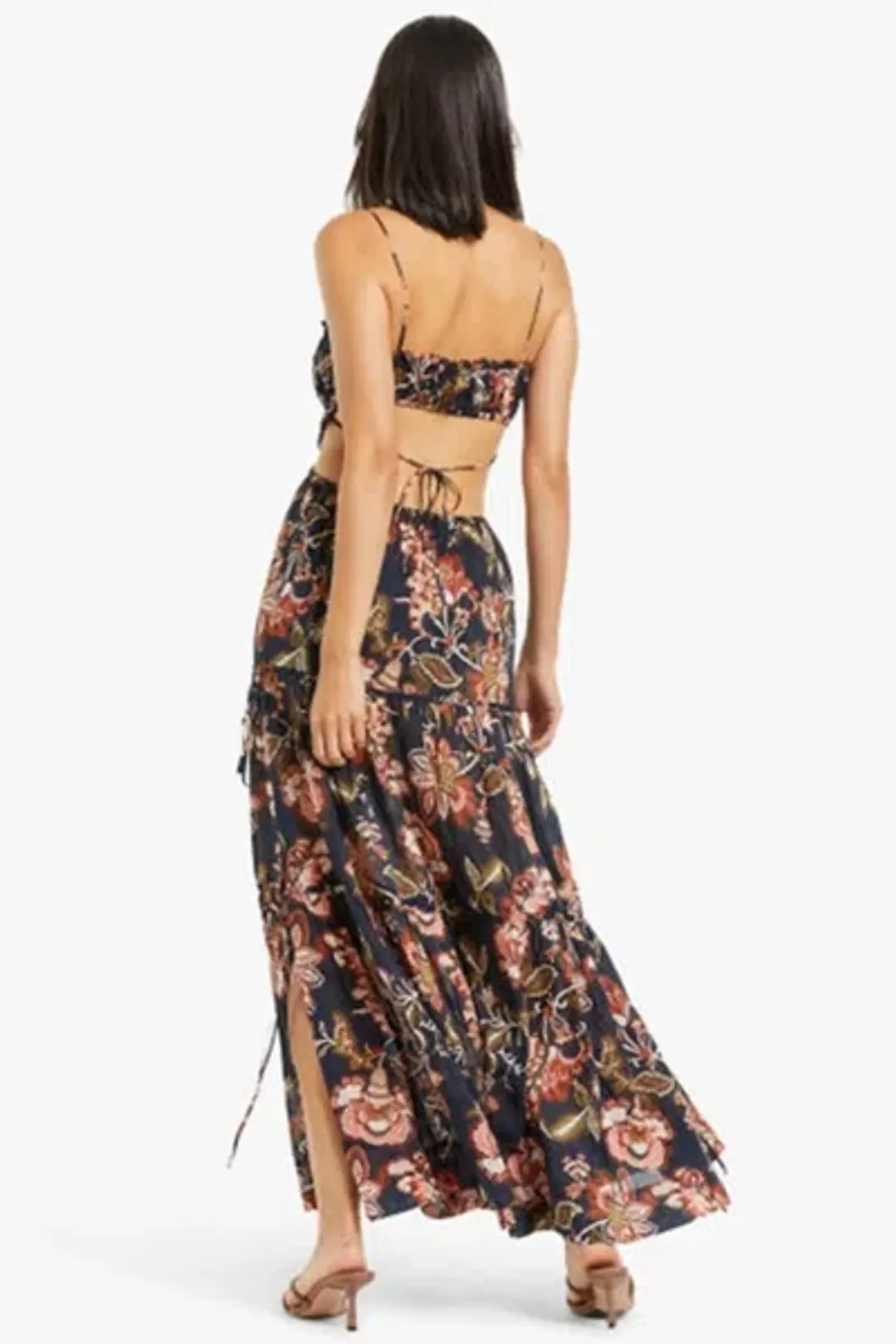 Bec & Bridge Lori Tie Maxi Dress Floral Size 10 / M for rent on The Volte - main image