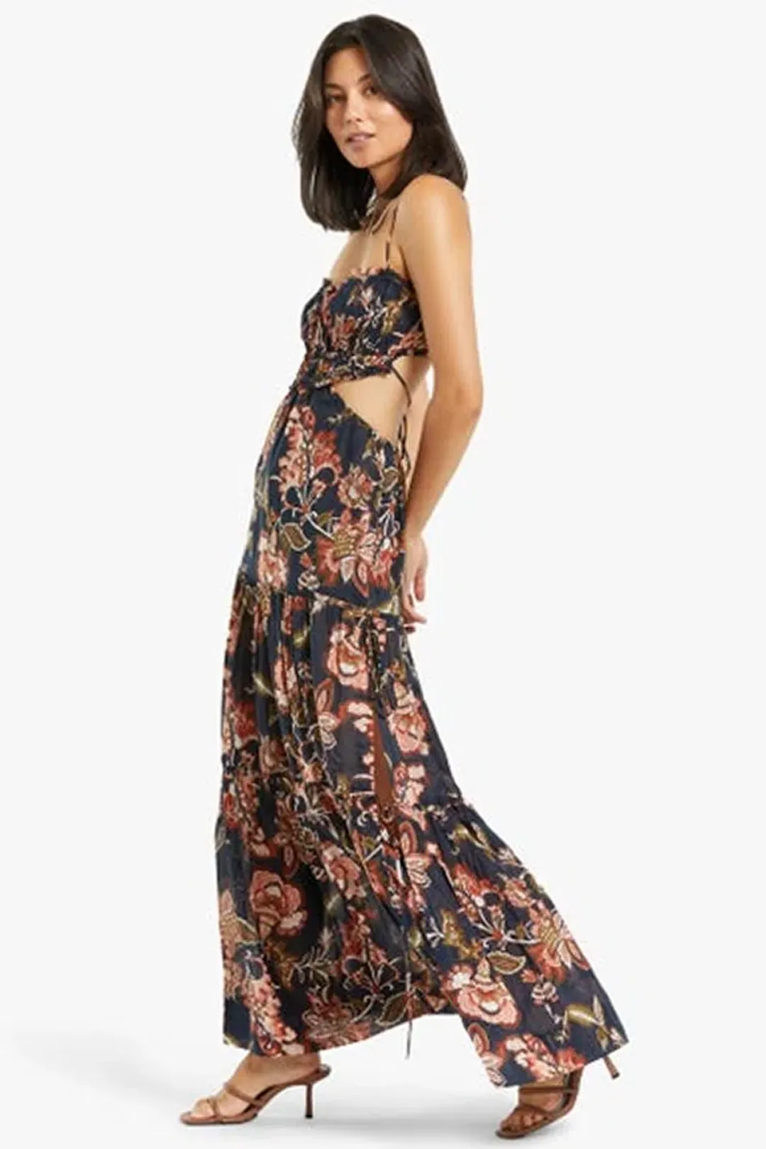 Bec & Bridge Lori Tie Maxi Dress Floral Size 10 / M for rent on The Volte - main image
