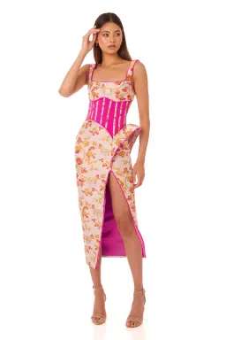 Eliya The Label Maddison Midi Dress Floral Size 6 / XS for rent on The Volte - image 3