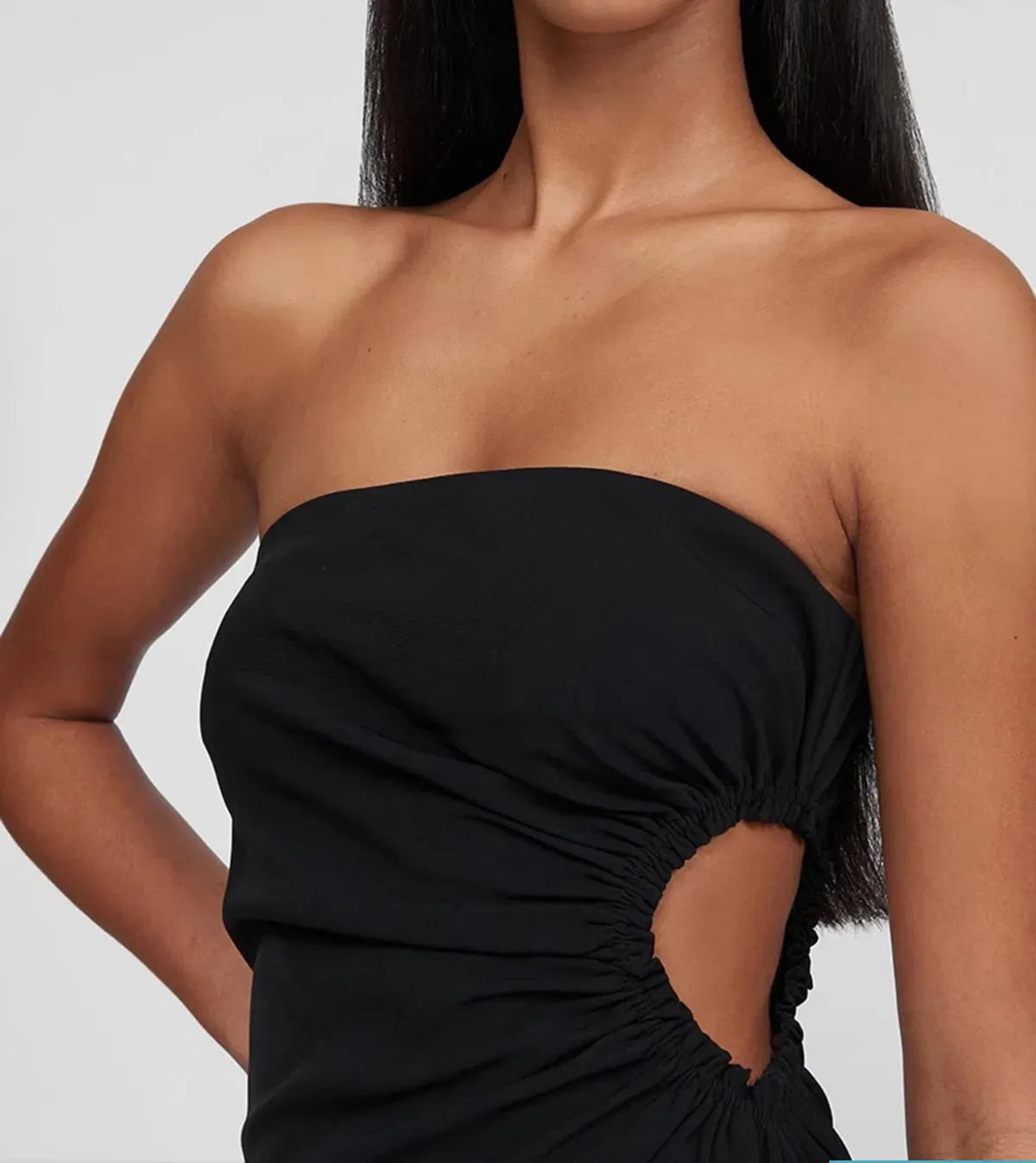 By Johnny Selena Strapless Midi Dress Black Size 8 / S - Image 2