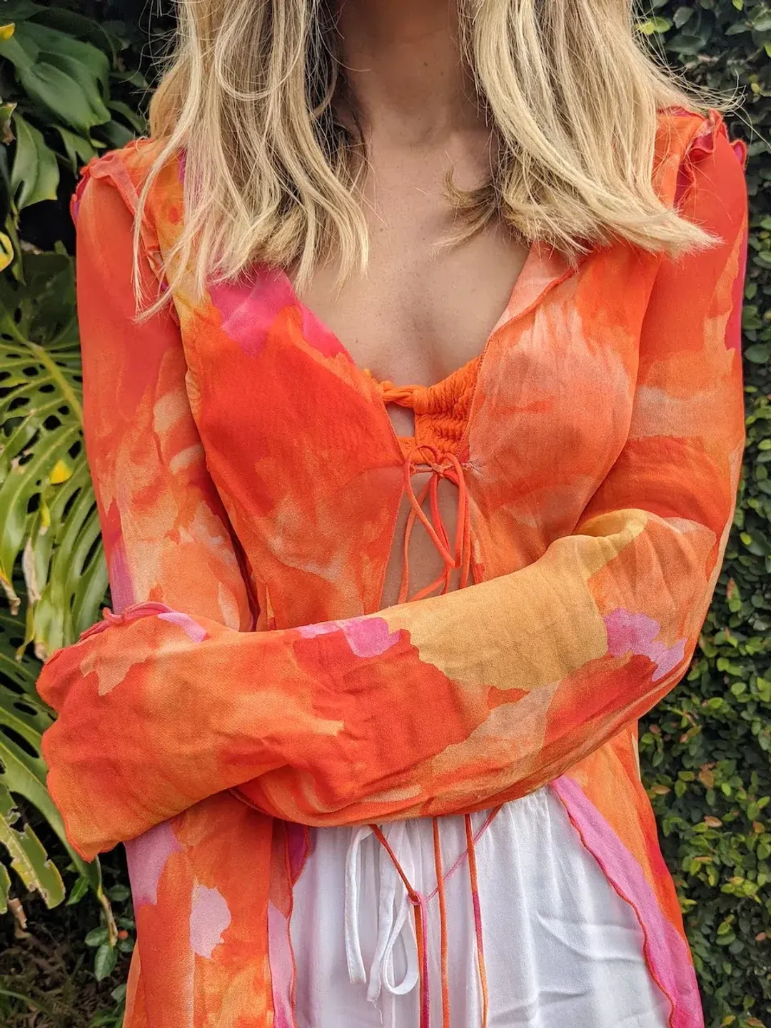 Rat & Boa Fiametta Blouse Dreamy Sunset Size 8 for rent on The Volte - main image