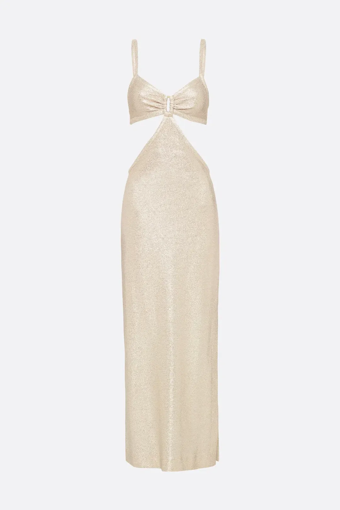 Manning Cartell Total Eclipse Cut Out Dress Soft Gold Size 12 for rent on The Volte - main image