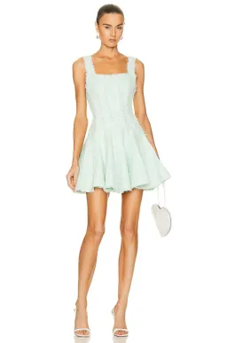 Aje Anais Boucle Mini Dress Mint Green Size 10 for rent on The Volte - image 1