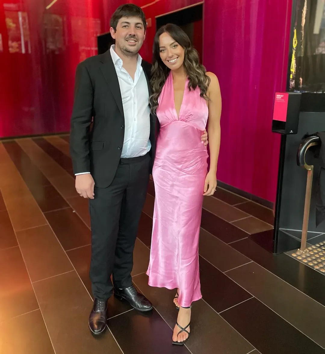 Bec & Bridge Indi Halter Maxi Dress Pink Size 8 for rent on The Volte - main image