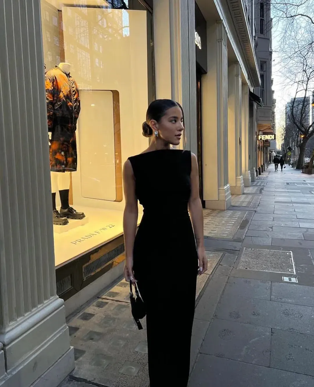 Effie Kats Verona Backless Gown Black Size M / Au 10 for rent on The Volte - main image