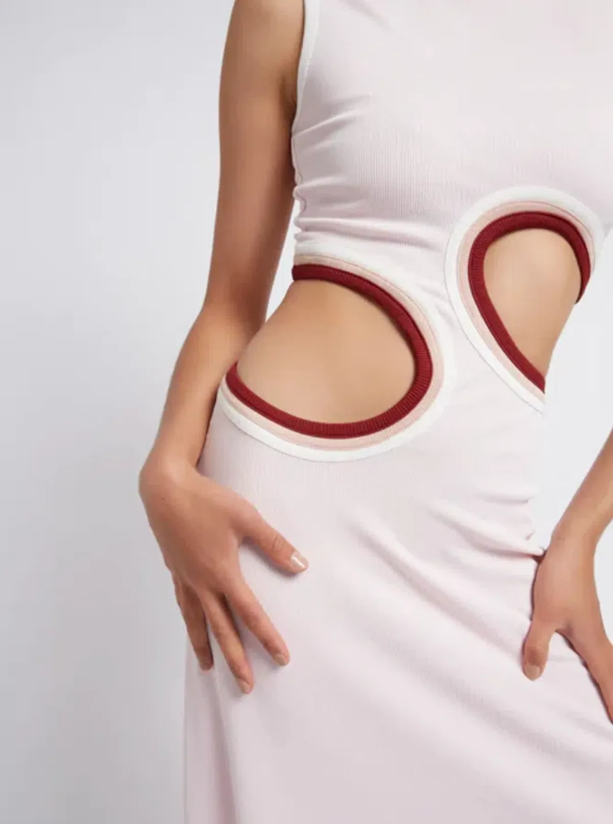 Christopher Esber Multi Paisley Torso Dress Rose Quartz Size 10 - Image 2