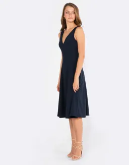 Amelius Magnet Midi Dress Navy Size 10 for rent on The Volte - image 2