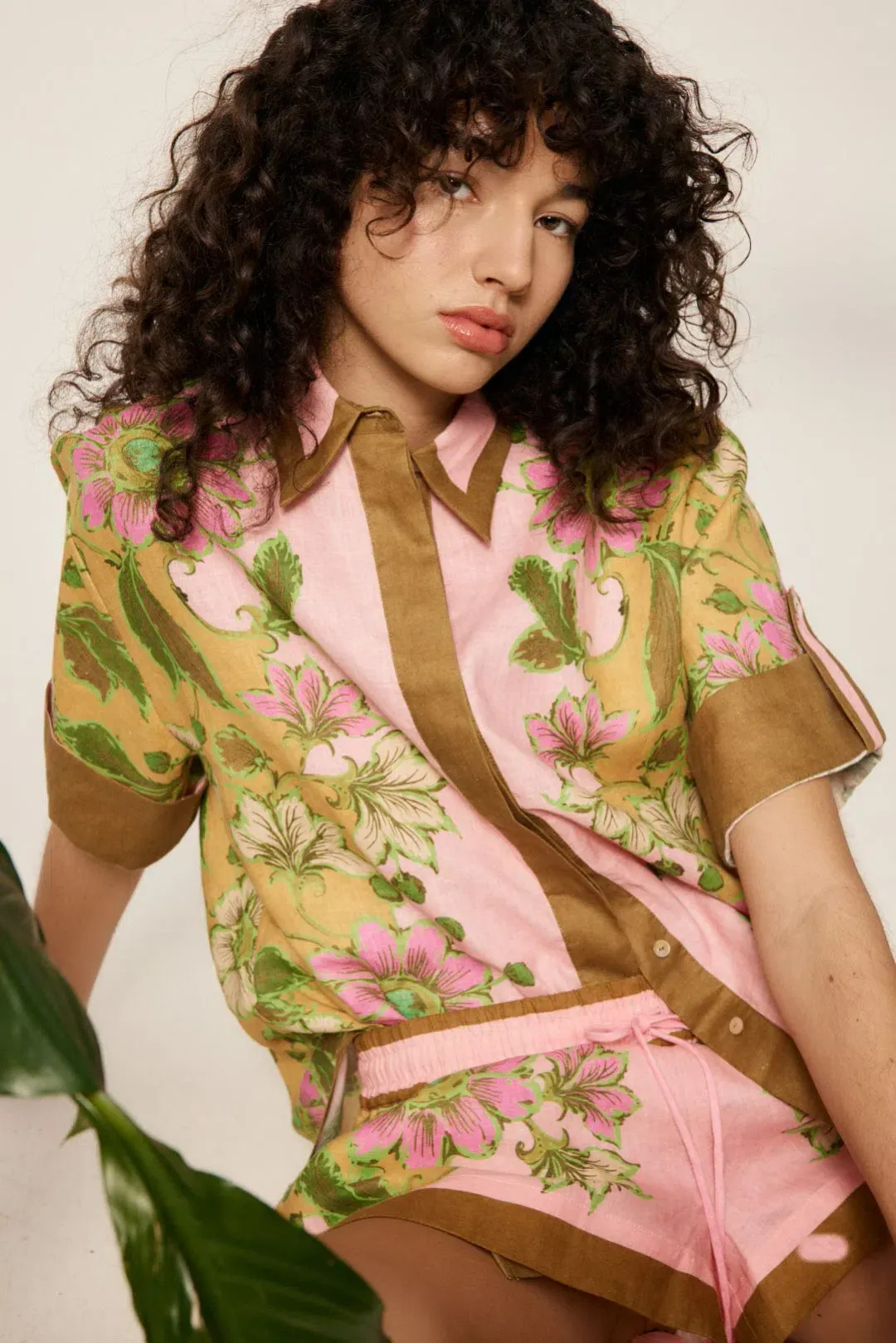 Alemais Winnie Shirt & Shorts Set Floral Size for rent on The Volte - main image