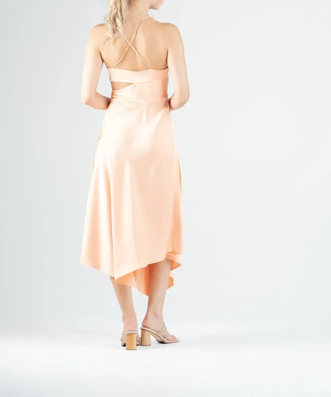 One Fell Swoop Josephine Dress Persimmon Size 10 for rent on The Volte - main image