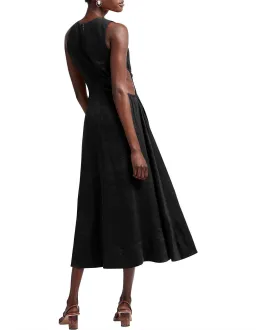 Aje Chateau Cut Out Midi Dress Black Size 4 / XXS for rent on The Volte - image 5