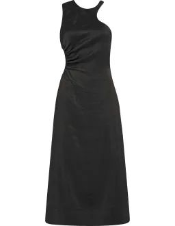 Aje Chateau Cut Out Midi Dress Black Size 4 / XXS for rent on The Volte - image 4
