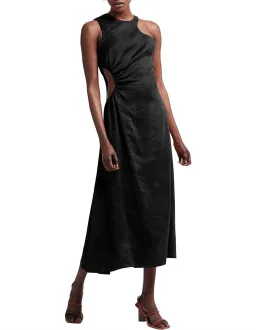 Aje Chateau Cut Out Midi Dress Black Size 4 / XXS for rent on The Volte - image 1