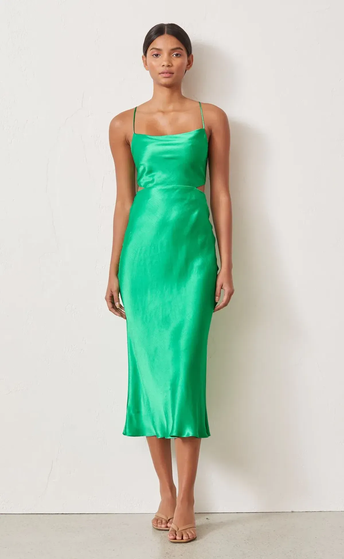 Bec & Bridge Loren Midi Dress Green Size 6 - Image 1