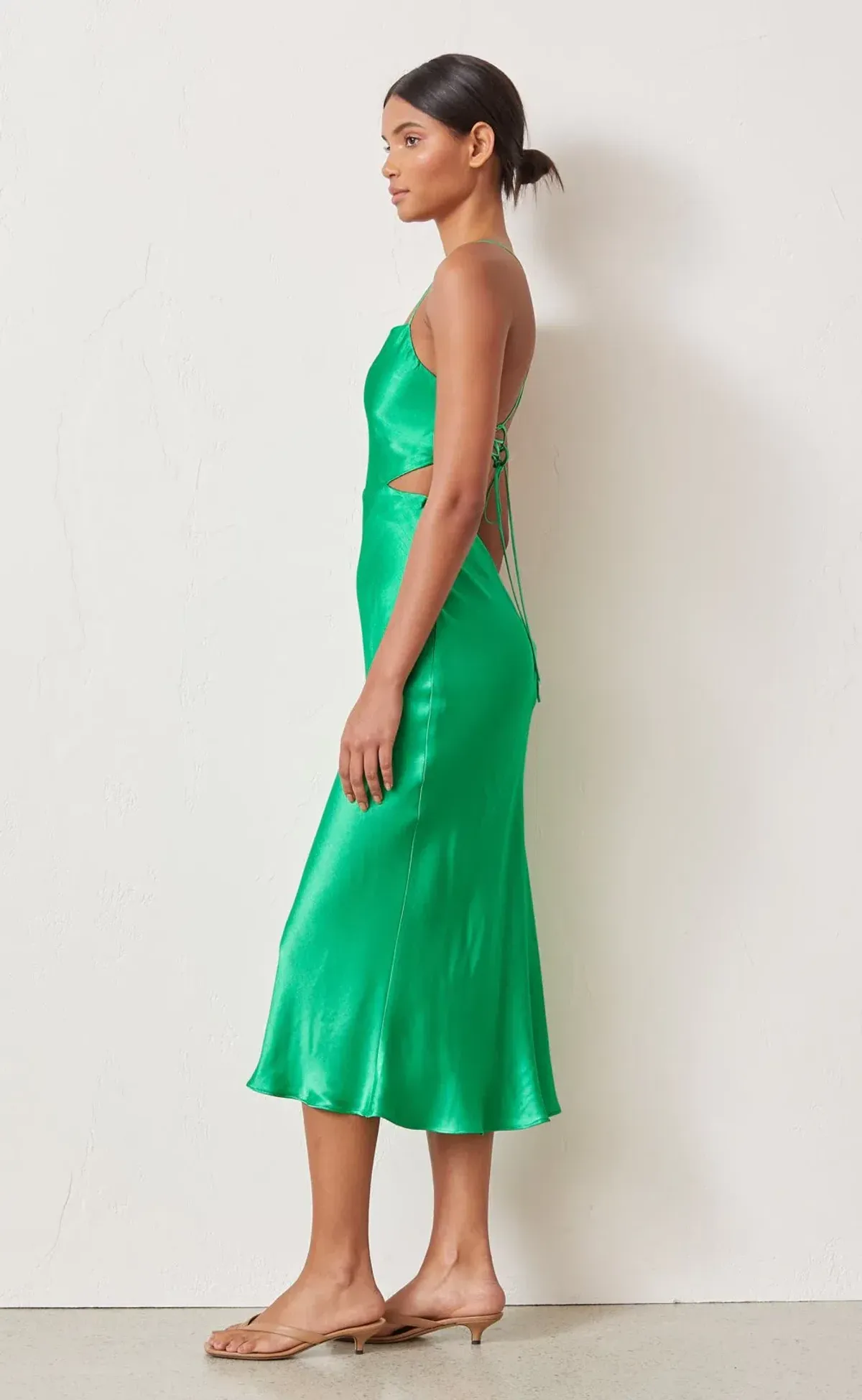Bec & Bridge Loren Midi Dress Green Size 6 - Image 2