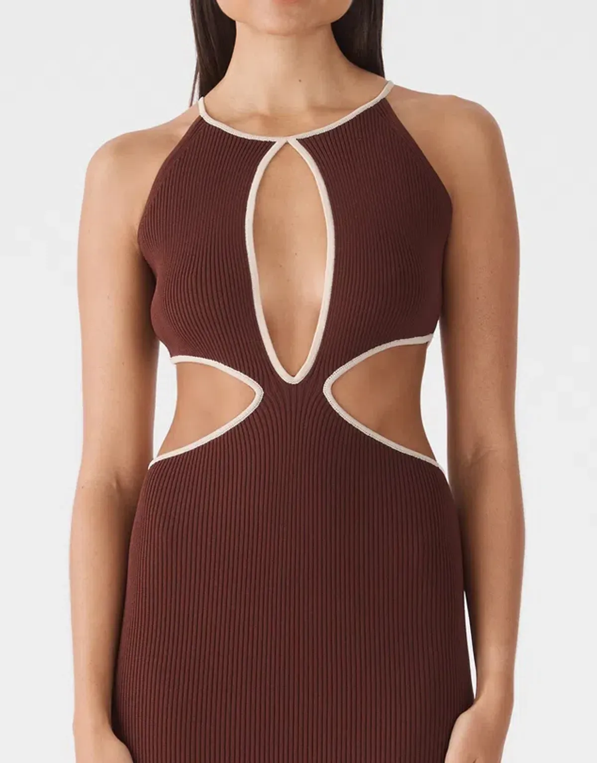 San Sloane Adrian Brown Dress Size 8 - Image 2