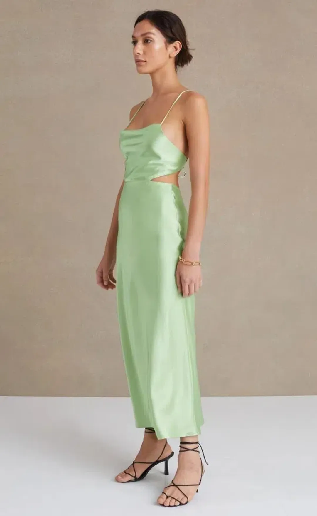 Bec & Bridge Raquel Dress Apple Green Size 8 for rent on The Volte - main image