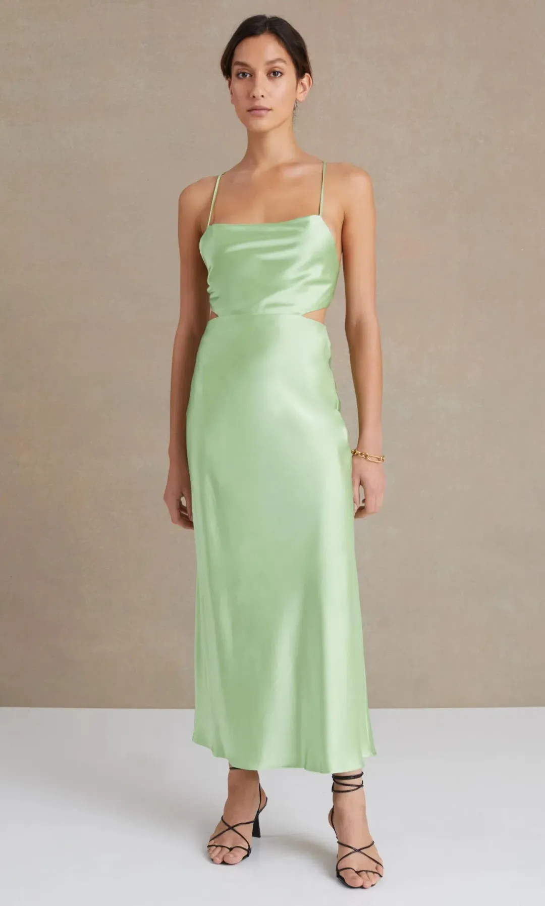 Bec & Bridge Raquel Dress Apple Green Size 8 for rent on The Volte - main image