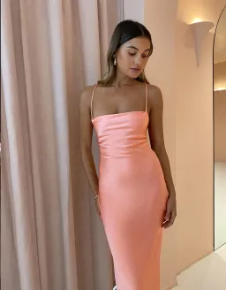 Bec & Bridge Veronique Dress Peach Size 8 for rent on The Volte - image 2