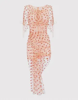 Alice McCall Stardust Midi Dress Beige/Red Size 8 for rent on The Volte - image 3