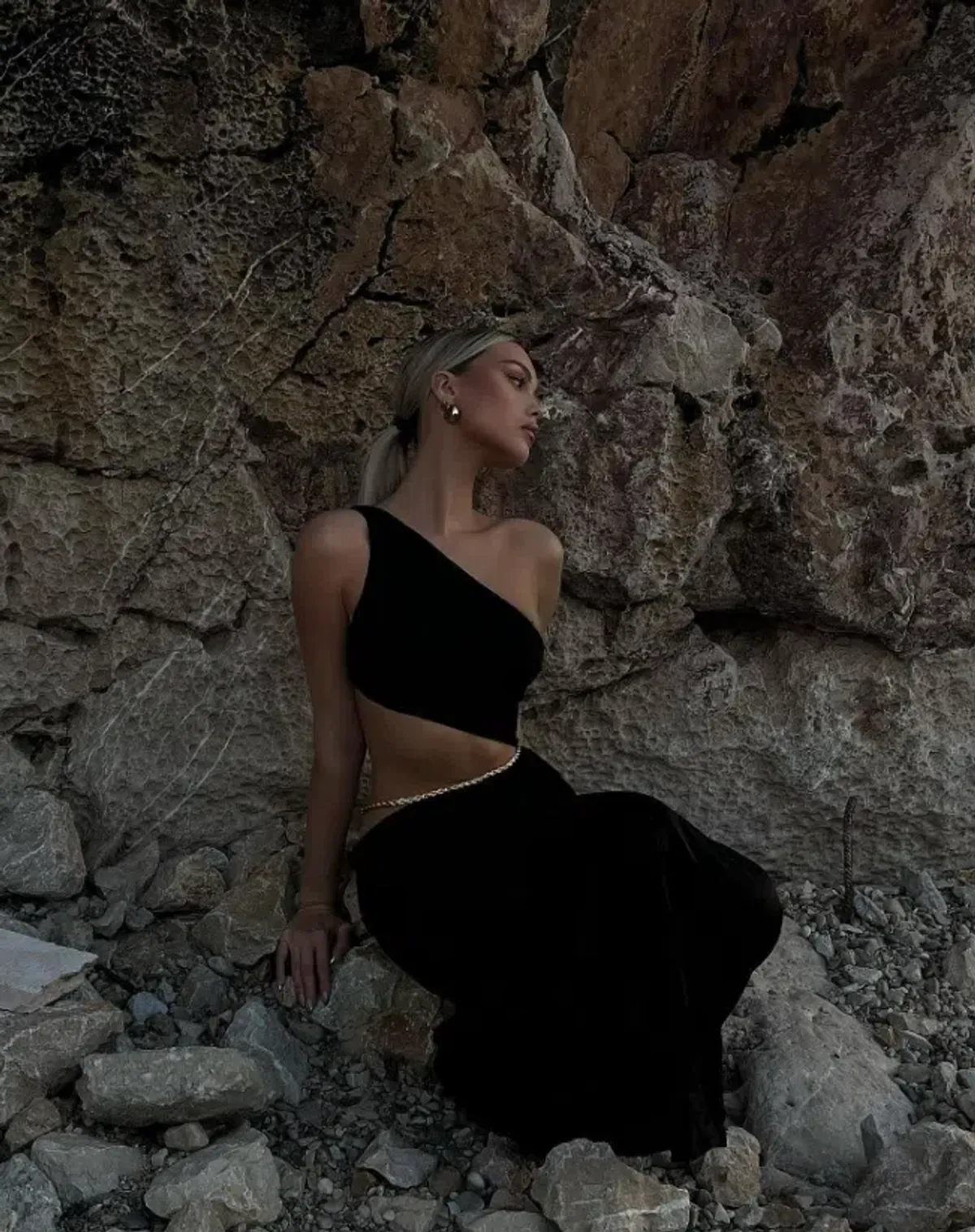 Meshki Clementine Chain Maxi Dress Black Size 10 / M - Image 5