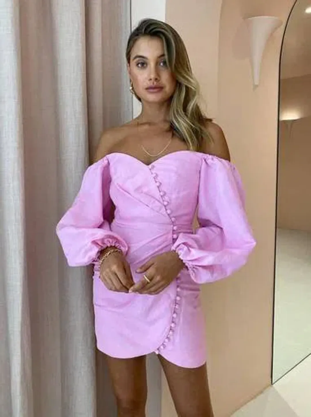 Significant Other Camilla Mini Dress Pink Size 10 for rent on The Volte - main image