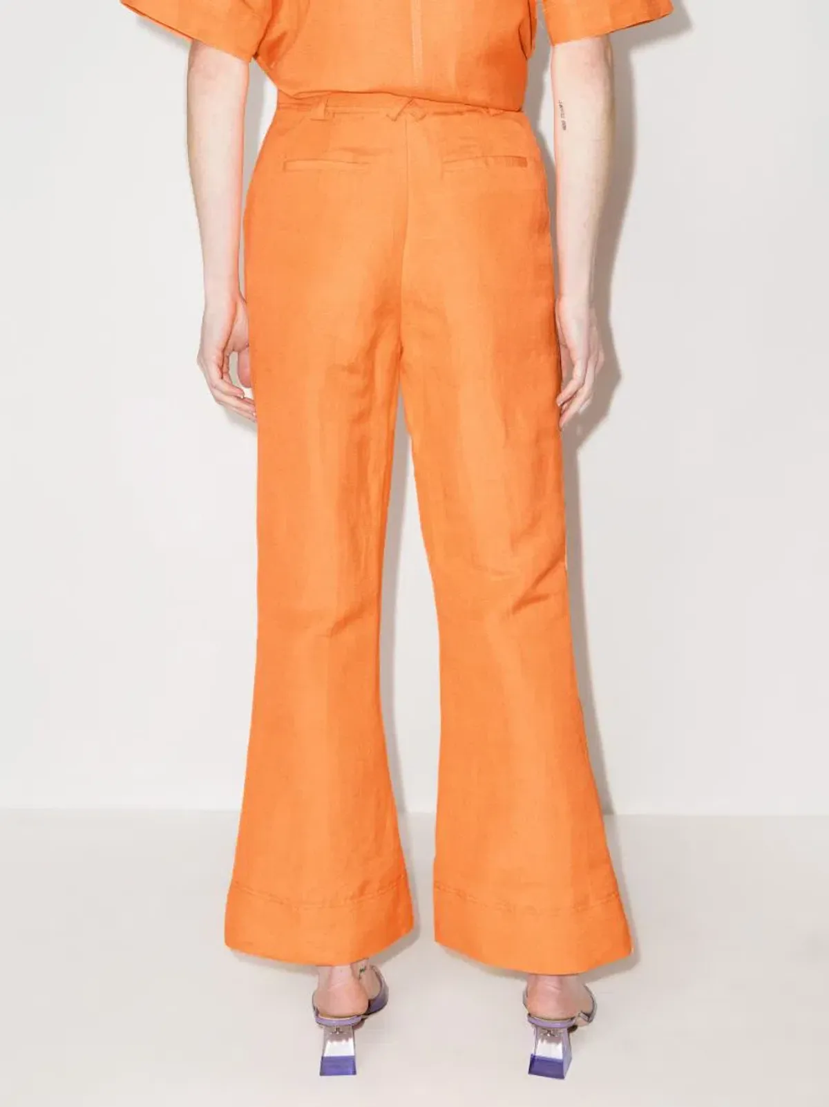 Aje Cantina Flared Pants Orange Size S / AU 8 - Image 3