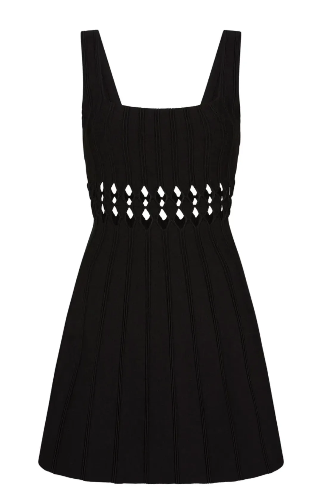 Aje Ney Diamond Cut Out Mini Dress Black Size S / Au 8 for rent on The Volte - main image