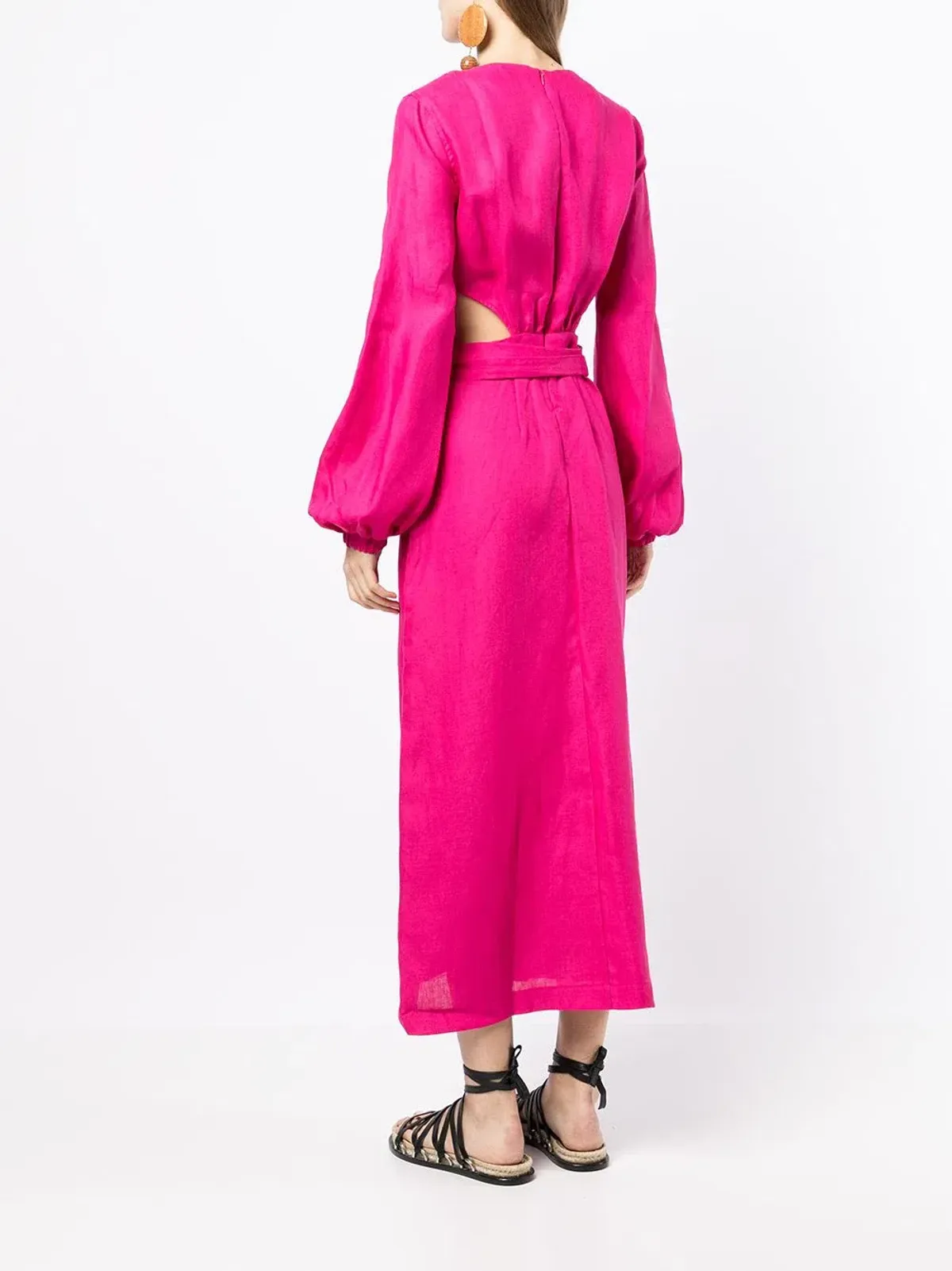 Bondi Born Belize Cut Out Maxi Dress Pink Size 6 - Image 3