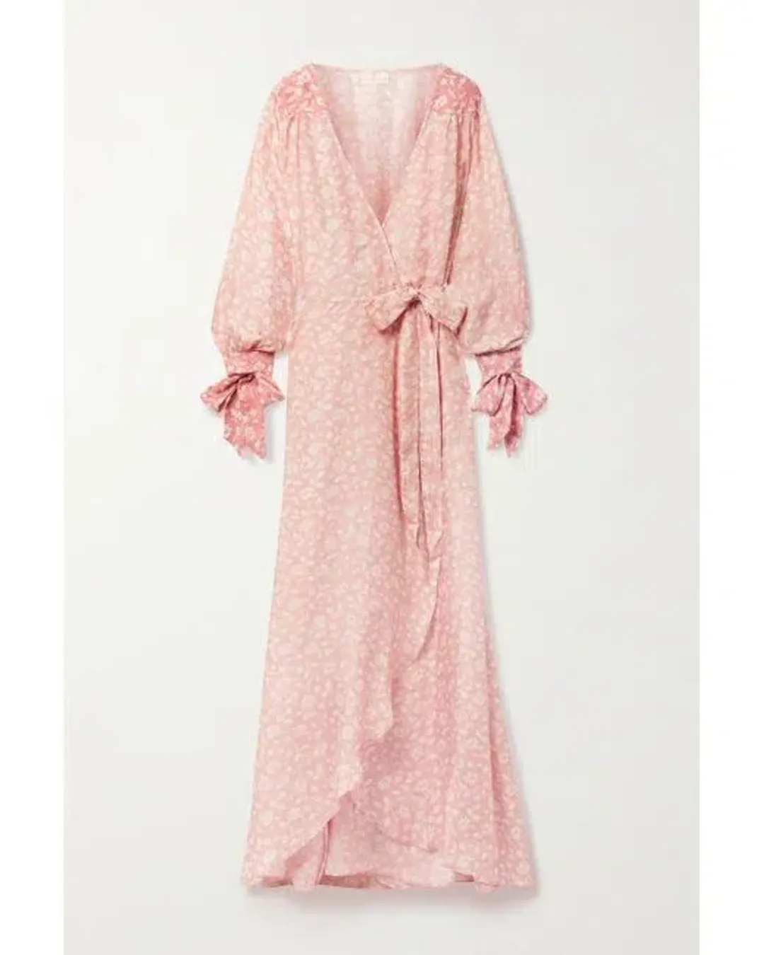 Hannah Artwear Luna Silk Wrap Maxi Dress Floral One Size for rent on The Volte - main image