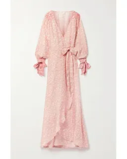 Hannah Artwear Luna Silk Wrap Maxi Dress Floral One Size for rent on The Volte - image 5