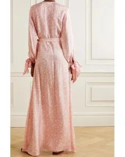 Hannah Artwear Luna Silk Wrap Maxi Dress Floral One Size for rent on The Volte - image 3