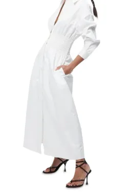 Mossman shadow maxi dress white size 8 for rent on The Volte - image 2