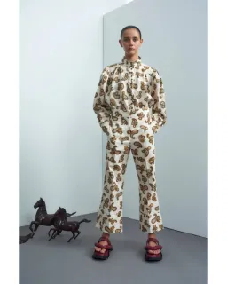 Alemais Mia Crop Pants Print Size AU 8 for rent on The Volte - image 1