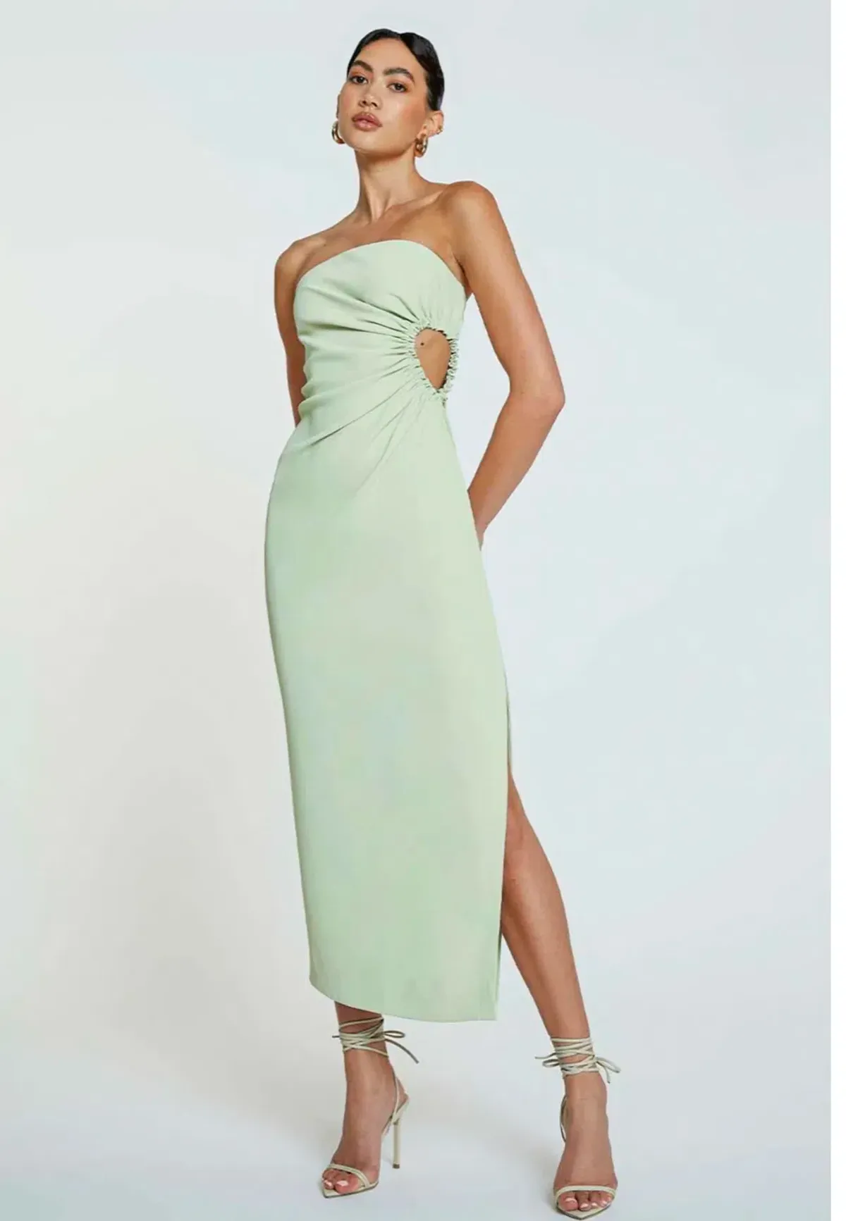 By Johnny Selena Strapless Dress Green Size 8 / S - Image 1