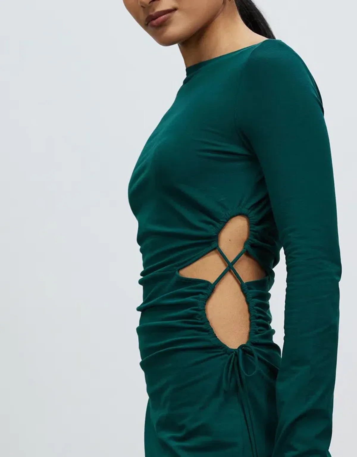 Camilla and Marc Alexandre Midi Dress Emerald Green Size 8 - Image 4