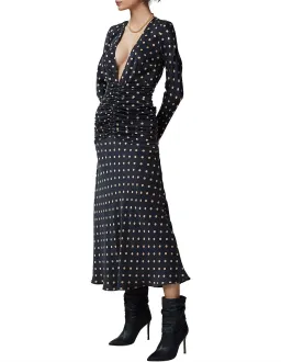 Bec & Bridge Paradis Long Sleeve Midi Dress Blue/Print Size 6 / XS for rent on The Volte - image 2