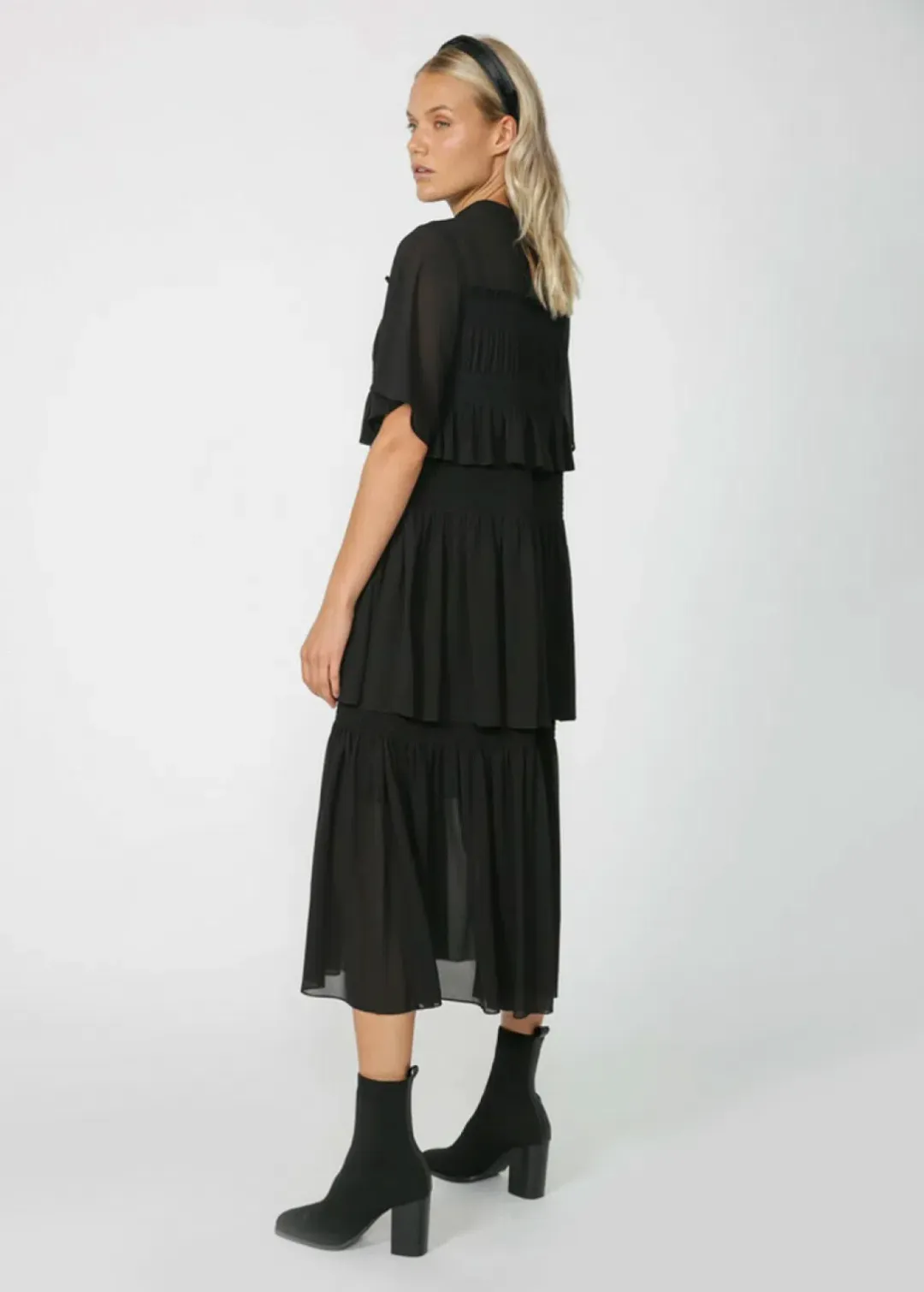 Moochi Fetch Midi Dress Black Size AU 6 for rent on The Volte - main image